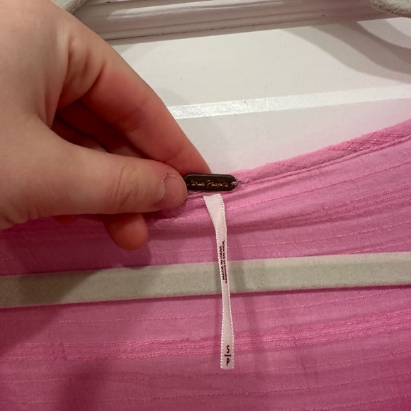 Free People Beaumont Mews Pink Top, Size S - Picture 4 of 5